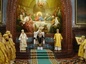 В день первой годовщины интронизации Святейшего Патриарха состоялась божественная литургия